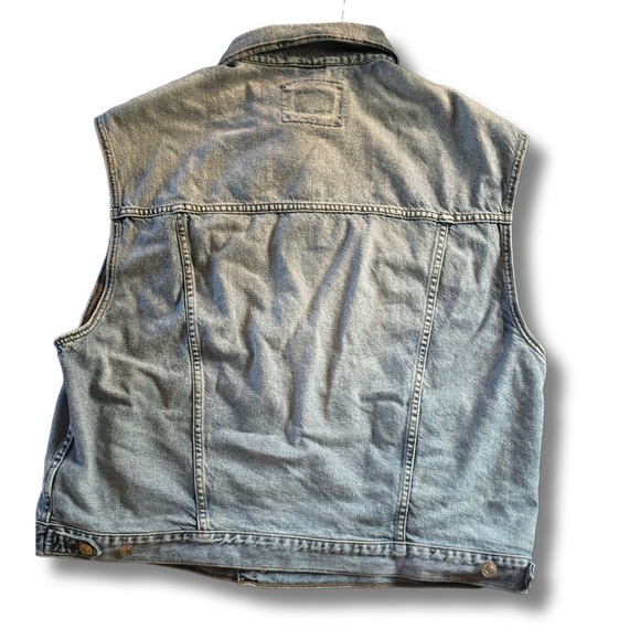 American Eagle - Distressed - Jean Vest - szLG - Picture 2 of 5